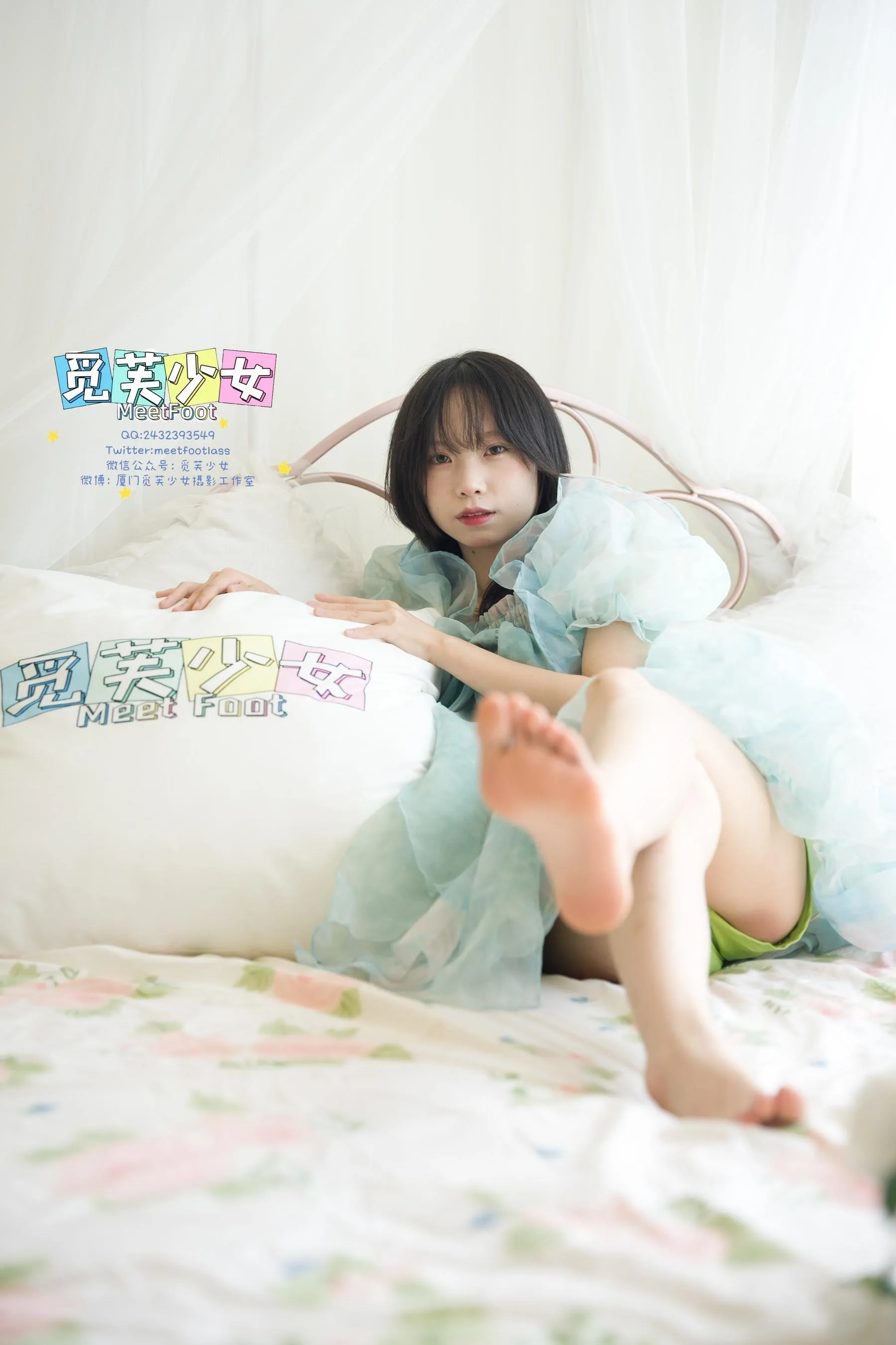 觅芙少女 NO.033 小婉-一袭蓝色纱裙构筑今晚浪漫的梦境-PIC [249P]插图3